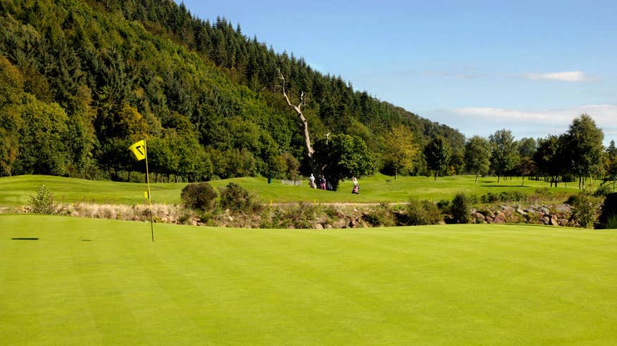 A green at Woodenbridge Golf Club, Avoca, Arklow, Co. Wicklow