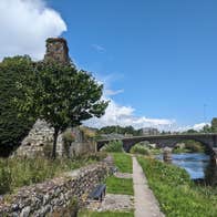 Sweetman Castle and the River Nore in Thomastown, County Kilkenny.