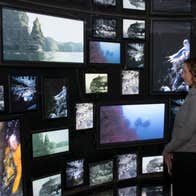 Interactive panels at The Burren Centre in County Clare.