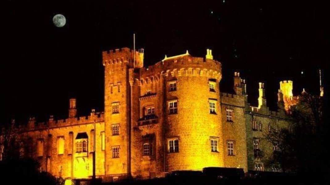 Exterior night image of Kilkenny Castle