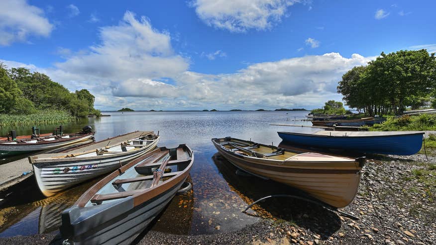 Boats in Lough Corrib, Co Galway