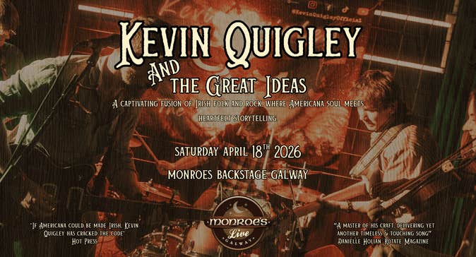 Kevin Quigley & The Great Ideas Live at Monroe's