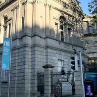 Exterior of National Library of Ireland in Dublin