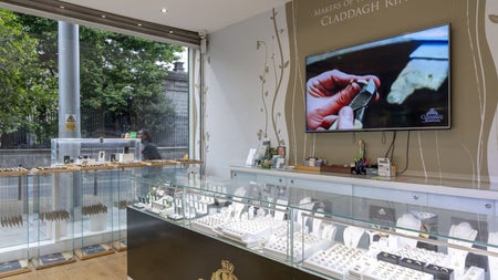 The interior of a jewellery shop