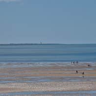 People on Duncannon Beach in Co Wexford