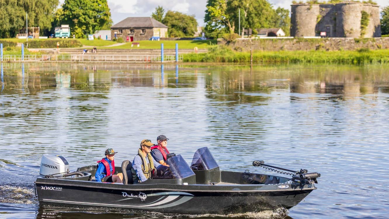Fishing trip out on a boat with Watershed Fly Fishing