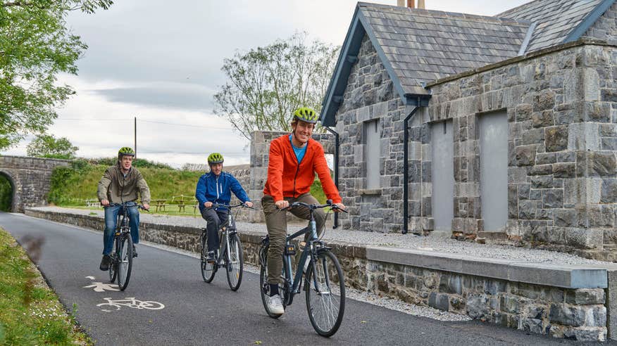 Cyclists on the Limerick Greenway in Co Limerick