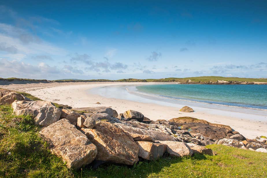Escape to the quiet and calm of Dog's Bay Beach in Galway.