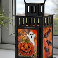 Halloween Fused Glass Lantern