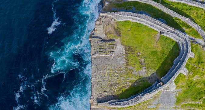 Aran Islands aerial view