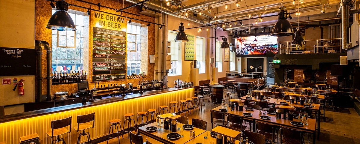 The interior of the Guinness Open Gate Brewery