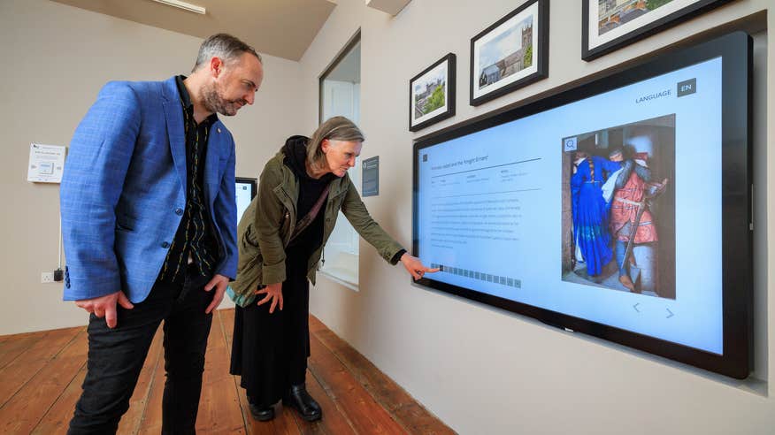 People at the interactive exhibition in the Butler Gallery, Co Kilkenny