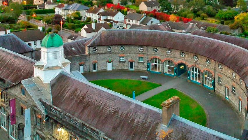 An aerial view of Kilkenny Design and the Castle Yard complex in Kilkenny