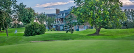 A view of the clubhouse and surrounding greens at St Margaret's Golf and Country Club