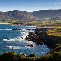 The Atlantic Ocean on the Beara Peninsula in West Cork with Slieve Miskish Mountains in the background