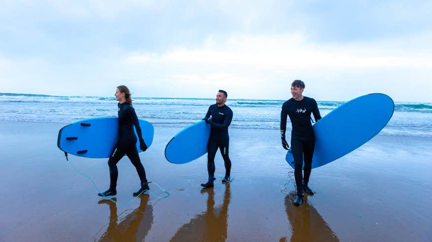 Surfing in Strandhill