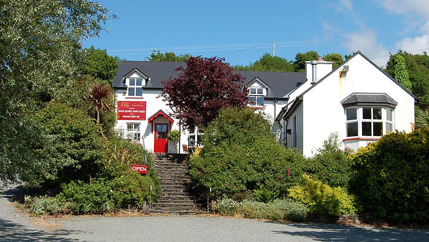 Adrigole Arts shop, gallery and café farmhouse exterior