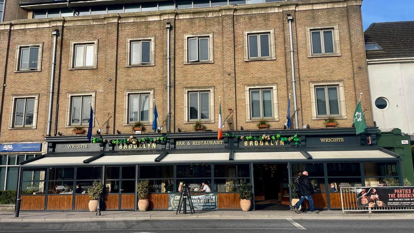 An exterior view of The Brooklyn bar and restaurant