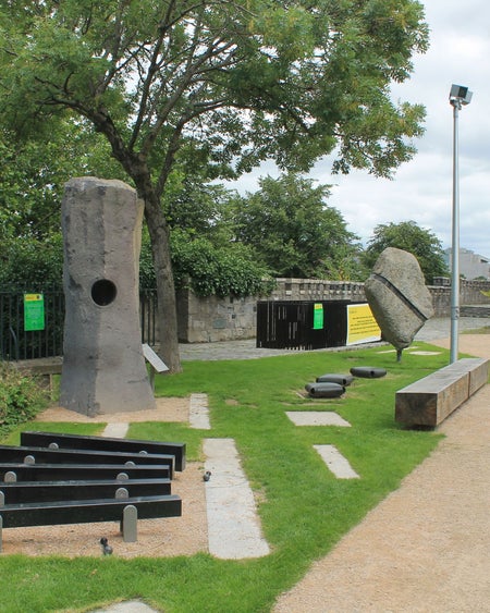 St Audoen's Church Park with a series of interactive sound-based installations, Dublin City