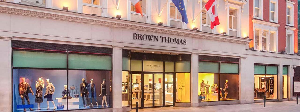 Front exterior of Brown Thomas Dublin