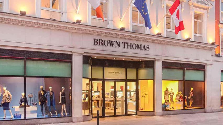 Front exterior of Brown Thomas Dublin