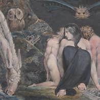 William Blake, The Night of Enitharmon’s Joy (formerly called ‘Hecate’), c. 1795. Tate, Presented by W. Graham Robertson 1939. Photo: Tate.