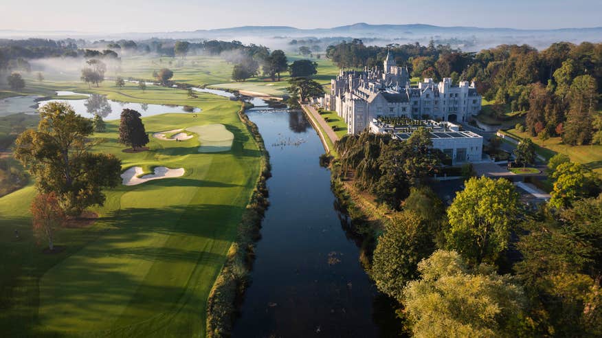 Aerial image of Adare Manor in Limerick.