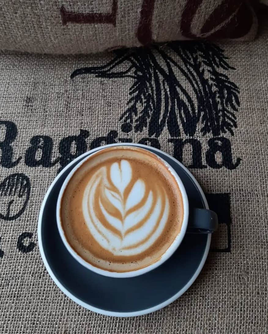 A cup of coffee from Unwind Coffee Co in Thomastown, Co Kilkenny