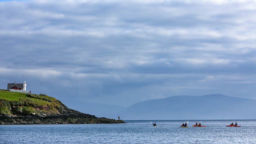 People kayaking in Dingle Bay, Co Kerry