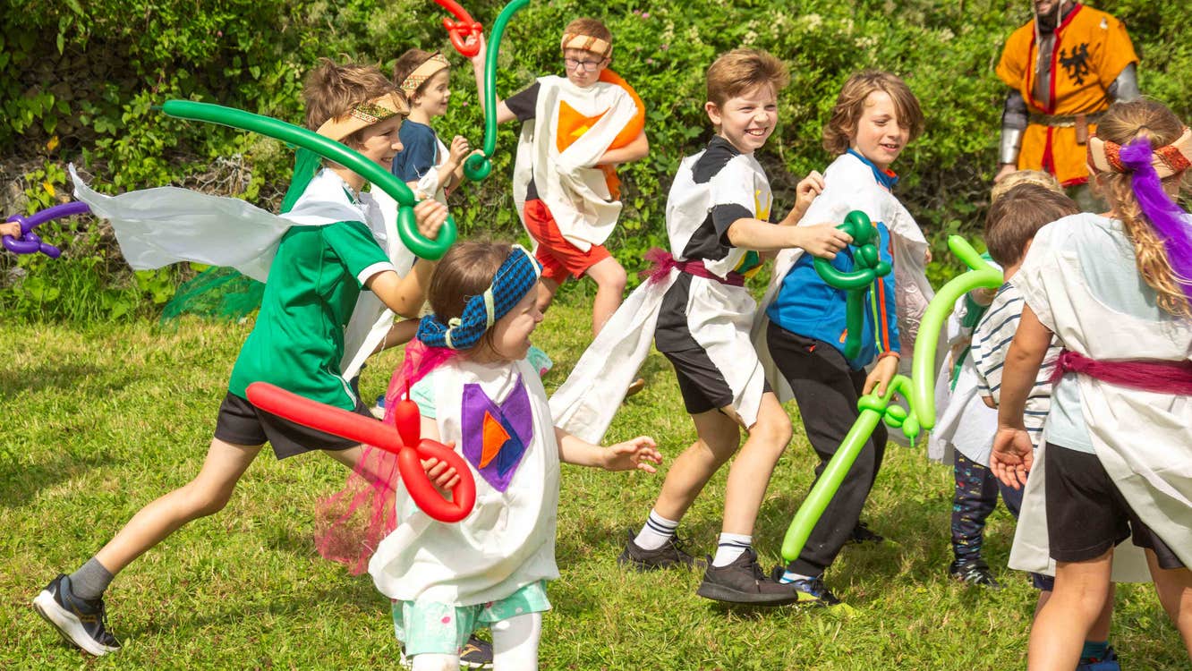 Join the fun and take part in a medieval battle