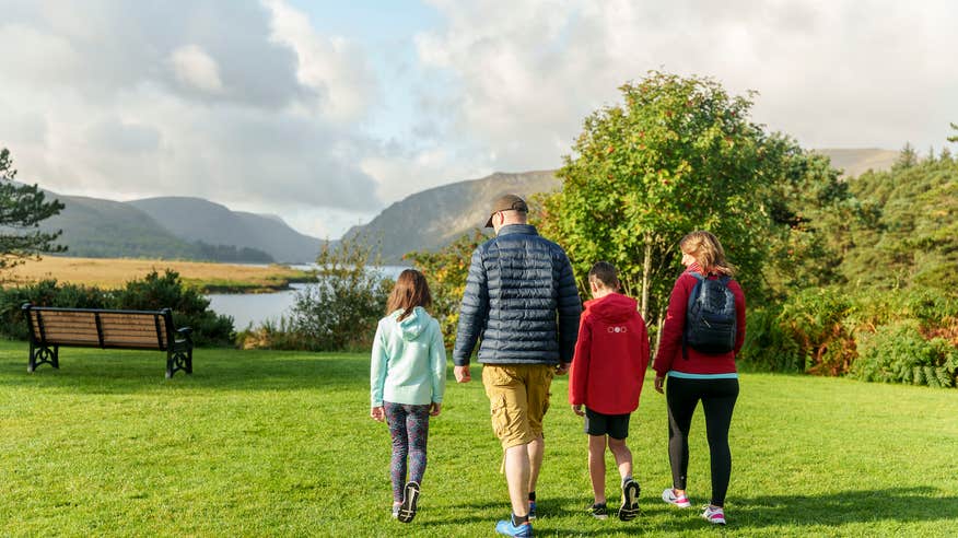 A family in Glenveagh National Park, Co Donegal