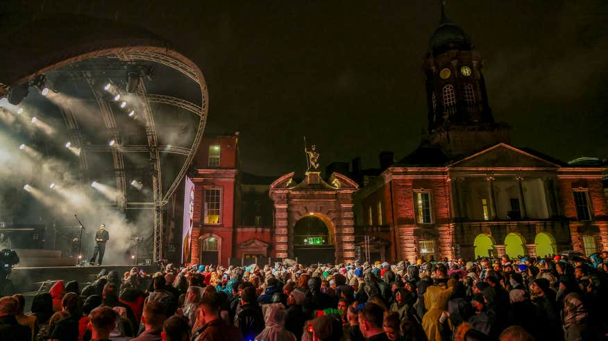 A concert at the 2024 New Year's Festival in Dublin Castle