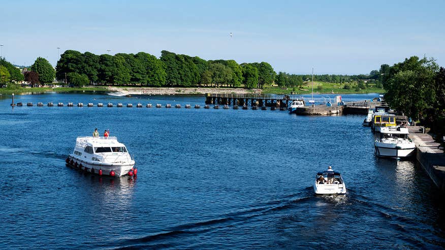 Boats on the water in County Leitrim
