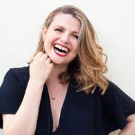 RTÉ CO Present: Marilyn Monroe 100, singer Katie Birtill laughing.