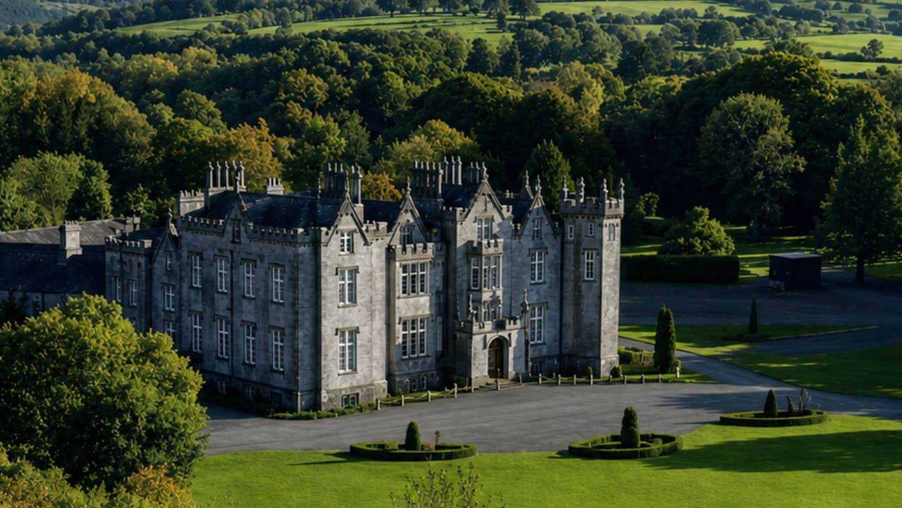 Front view of castle