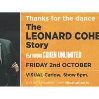 An image of singer Robert Doyle holding a microphone in on the left with text about the show on the right