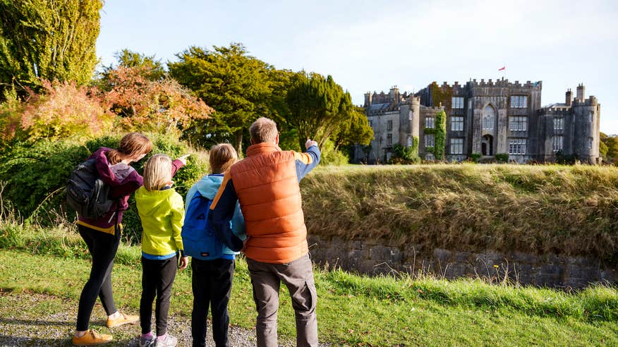 A family at Birr Castle in County Offaly