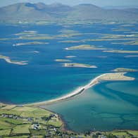 View of Clew Bay with Croagh Patrick in the background