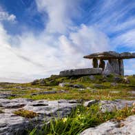 Blue skies above the Burren and Poulnabrone Dolmen, Clare