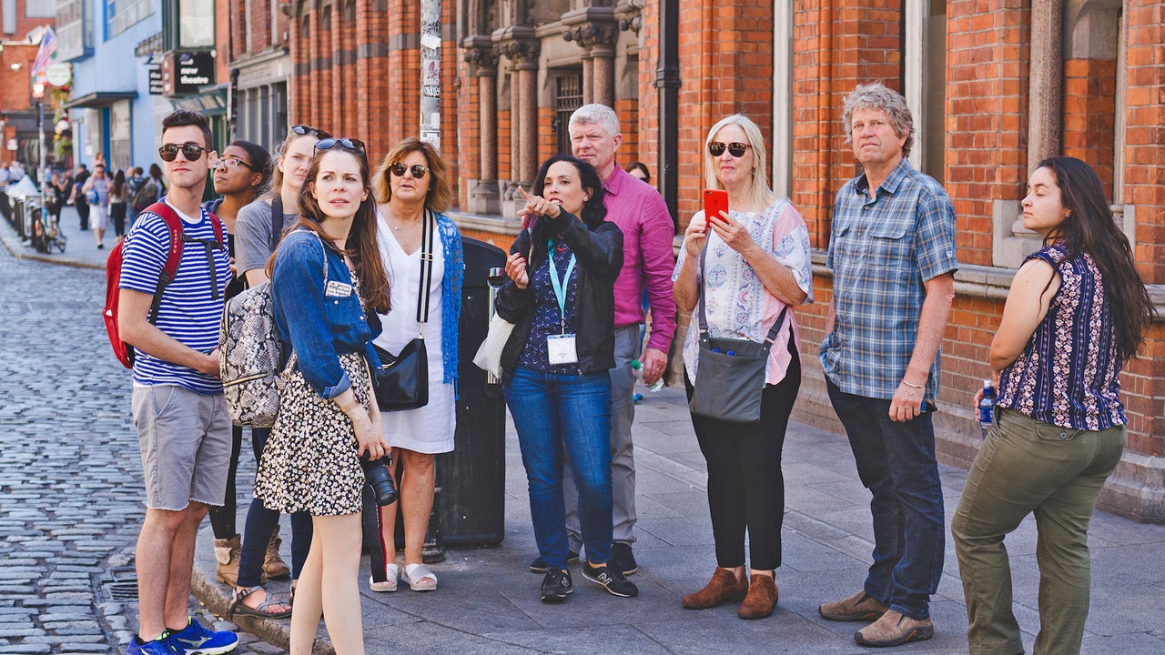 Delicious Dublin tours group exploring Dublin