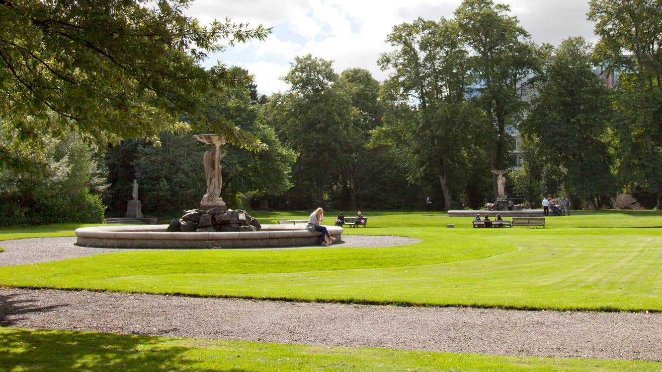 The fountains at the Iveagh Gardens, Dublin, County Dublin