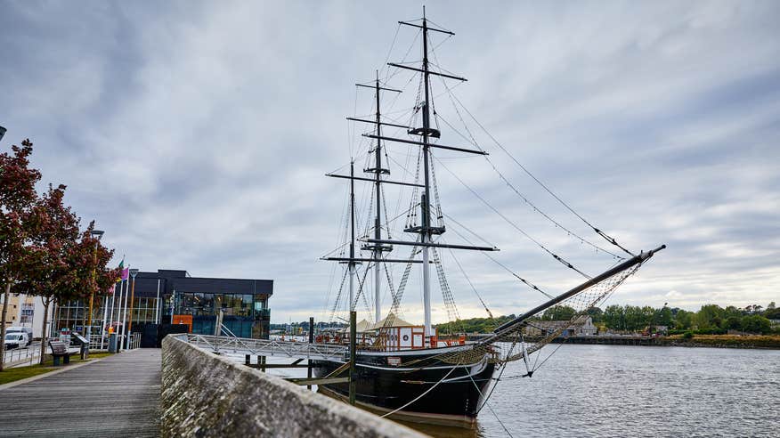 The Dunbrody Famine Ship in New Ross, County Wexford.