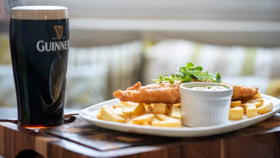 Meal with a drink