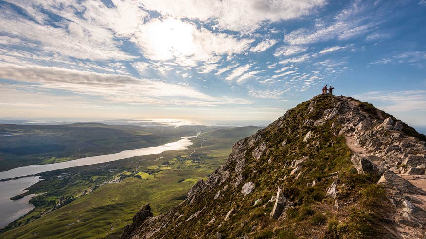 People on Errigal mountain in Co Donegal