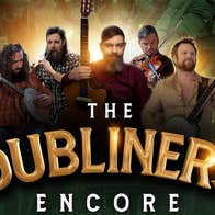 Line of 5 musicians with their instruments.