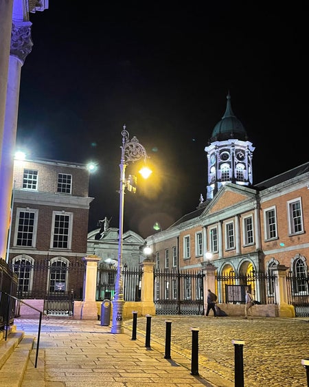 Dublin Castle at night