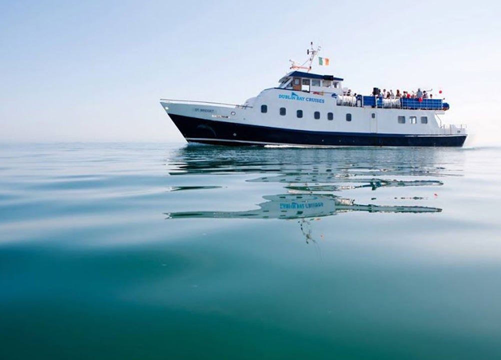 Dublin Bay Cruises out on very calm water