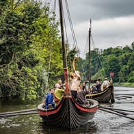 Viking Longboats, River Boyne,Viking Festival