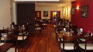 Floor view at the Oak Room restaurant