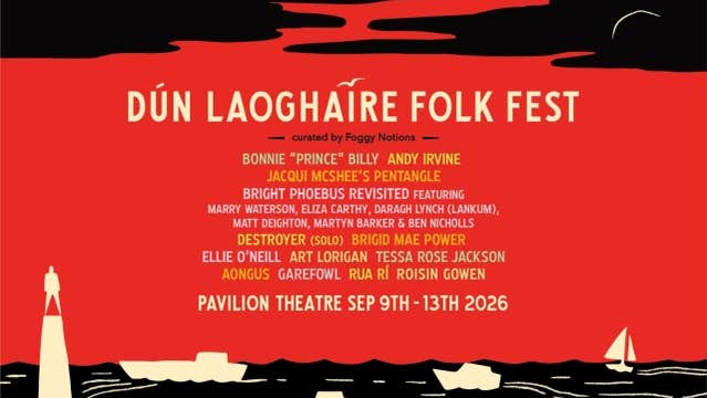 Poster for Dún Laoghaire Folk Festival 2026